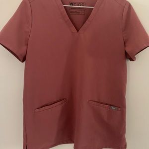 Mauve Figs Scrub Top (Small)
